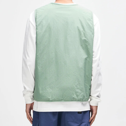 DEUS EX MACHINA || HIRO PADDED VEST LODEN FROST GREEN