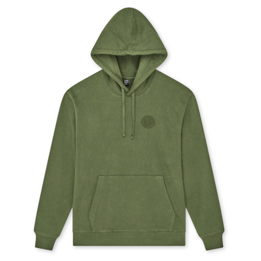 DEUS EX MACHINA || PILL LOGO HOODIE PINE GREEN