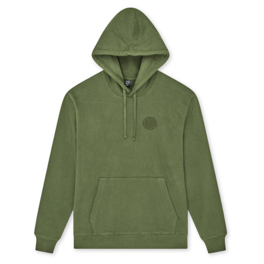 DEUS EX MACHINA || PILL LOGO HOODIE PINE GREEN