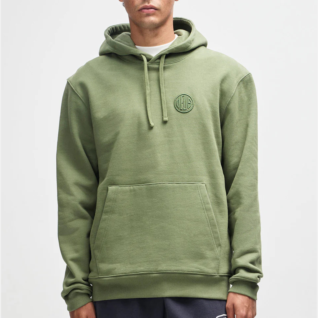 DEUS EX MACHINA || PILL LOGO HOODIE PINE GREEN