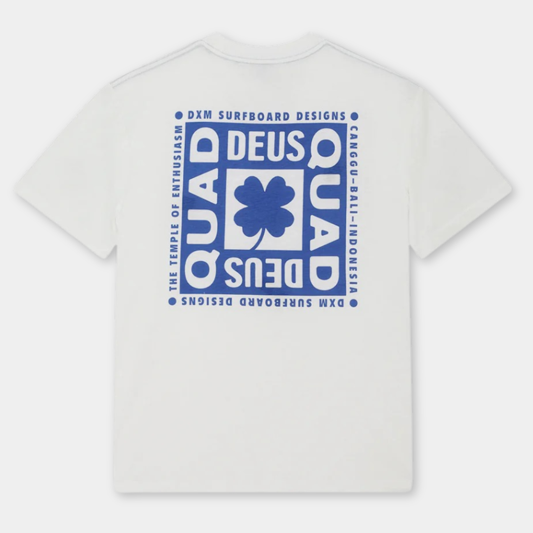 DEUS EX MACHINA || QUAD TEE VINTAGE WHITE