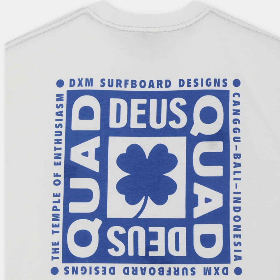 DEUS EX MACHINA || QUAD TEE VINTAGE WHITE