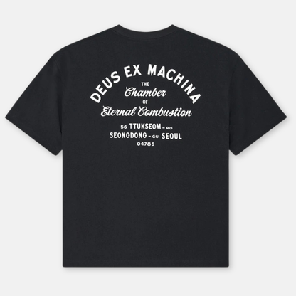 DEUS EX MACHINA || SEOUL SIGN TEE BLACK