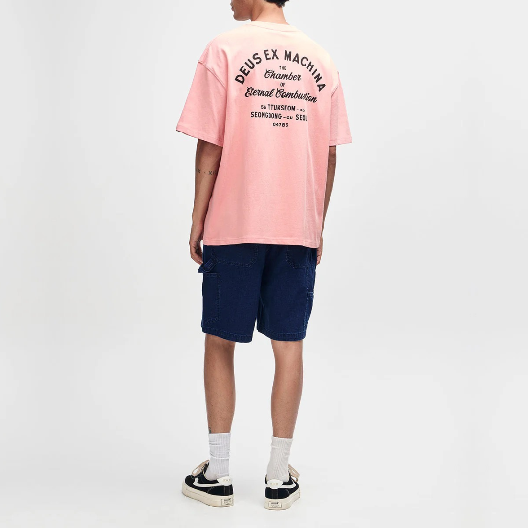 DEUS EX MACHINA || SEUL SIGN TEE LOBSTER BISQUE PINK