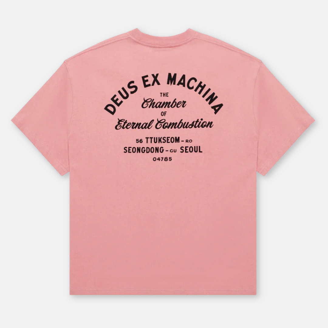 DEUS EX MACHINA || SEUL SIGN TEE LOBSTER BISQUE PINK