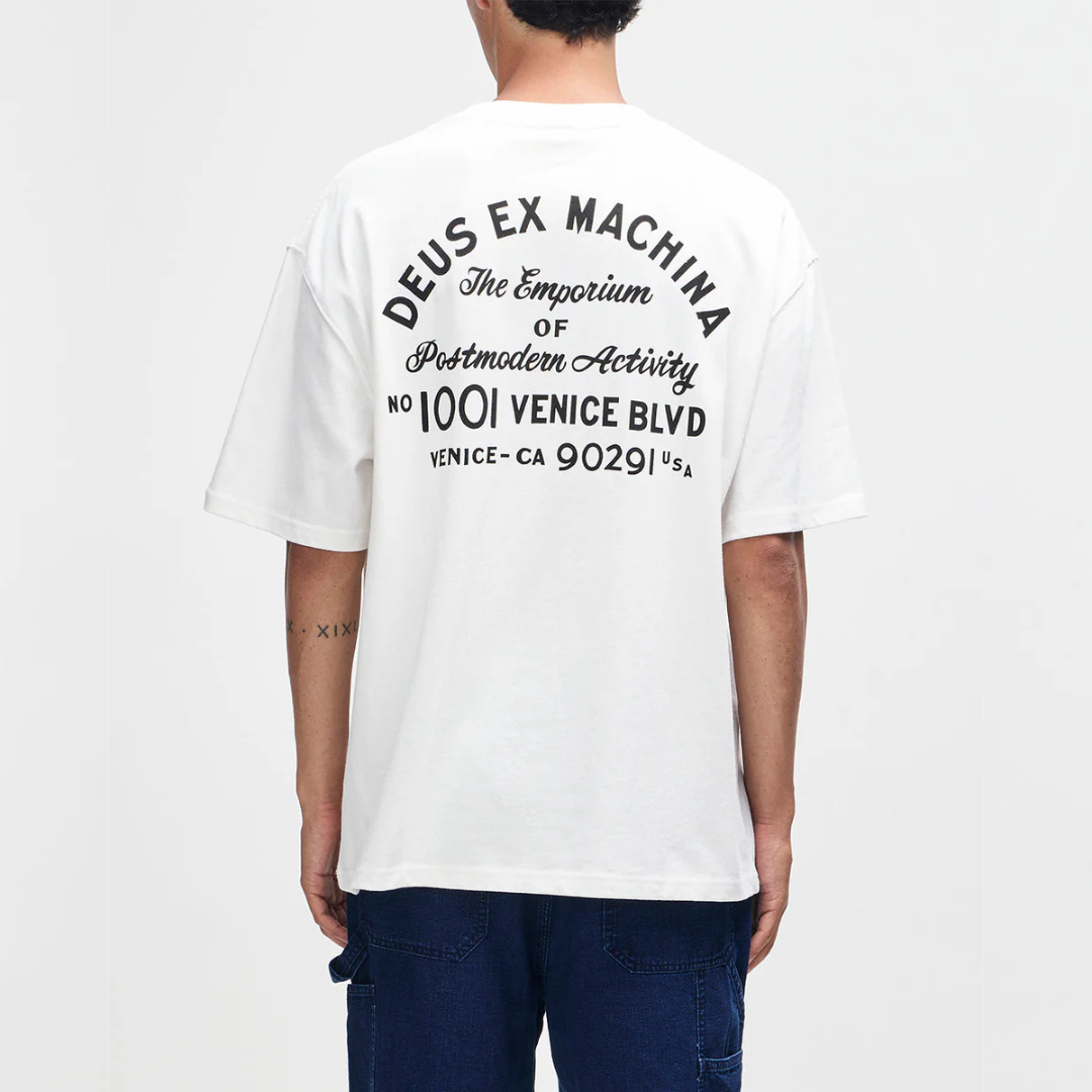 DEUS EX MACHINA || VENICE SIGN TEE WHITE