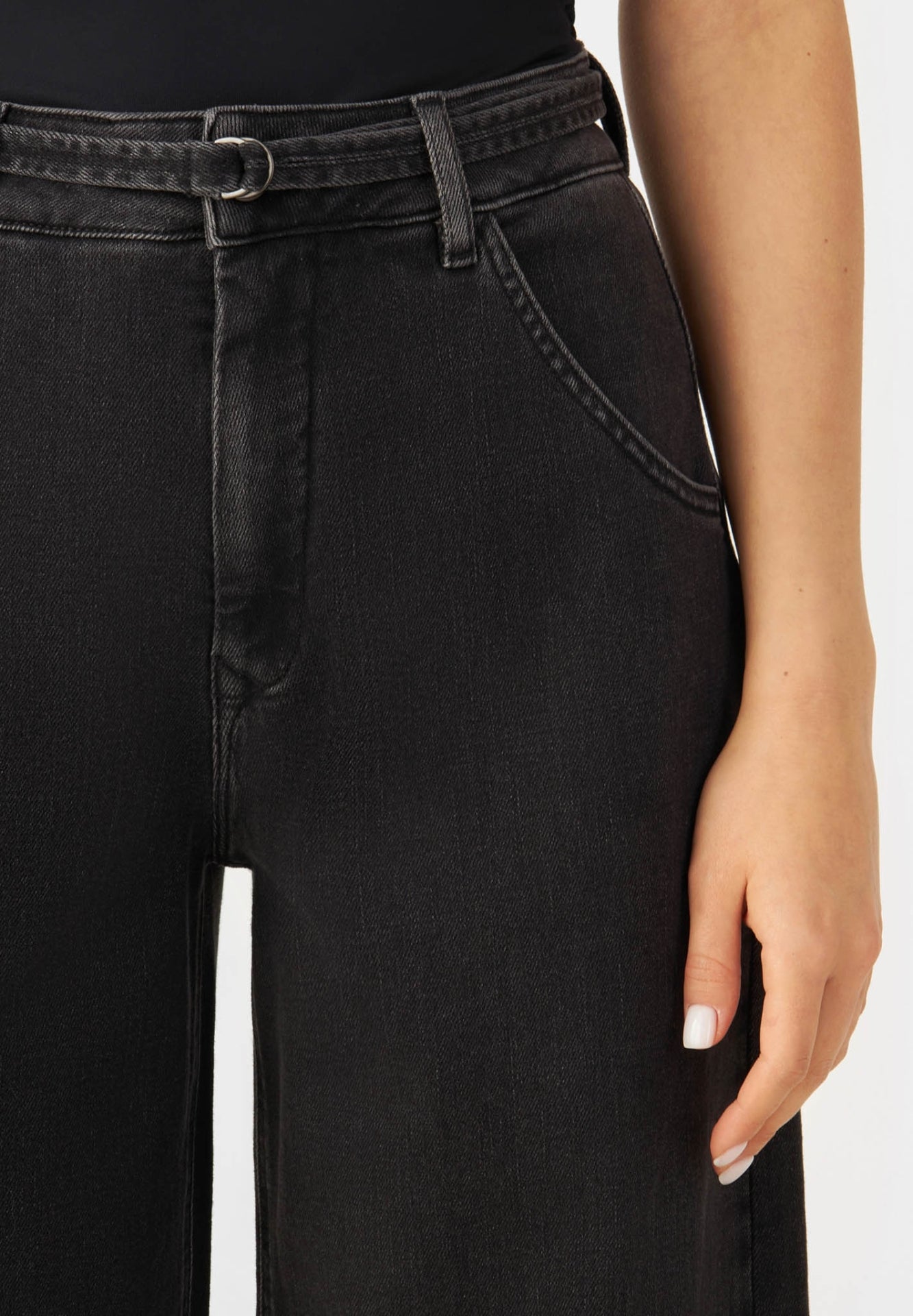 DAWN || BLINK WIDE BARREL SOFT DENIM BLACK DENIM