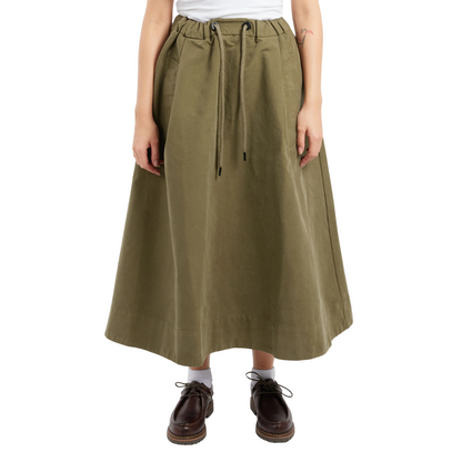 EAT DUST || G.o.D. MEADOW SKIRT DARK OLIVE