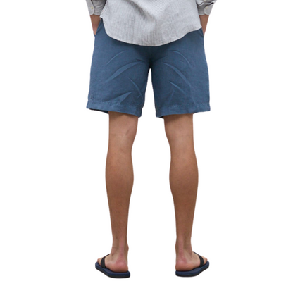 ECOALF || MUSYALF LINEN SHORTS GREEN SHADOW