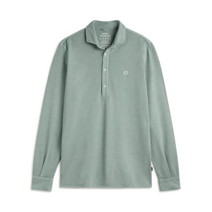 ECOALF || POLALF PIQUE SHIRT MAN WASHED GREEN