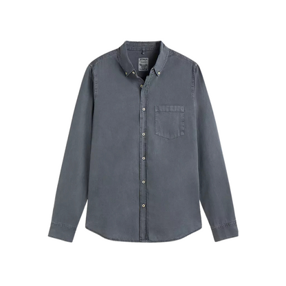 ECOALF || CARLOSALF SHIRT MAN GREY BLUE