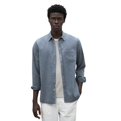 ECOALF || CARLOSALF SHIRT MAN GREY BLUE