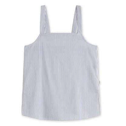 ECOALF || ARIA SHIRT WOMAN ECRU BLUE STRIPS