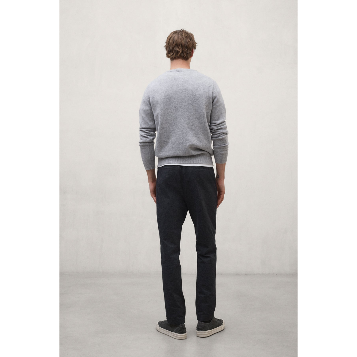 ECOALF || BAFI COTTON PANTS MAN DARK GREY MELANGE