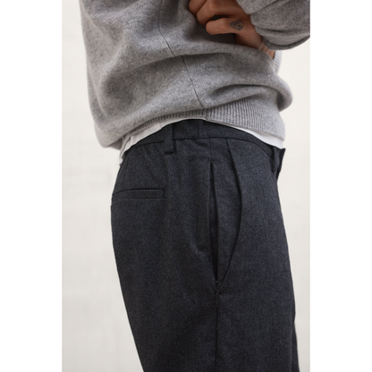 ECOALF || BAFI COTTON PANTS MAN DARK GREY MELANGE