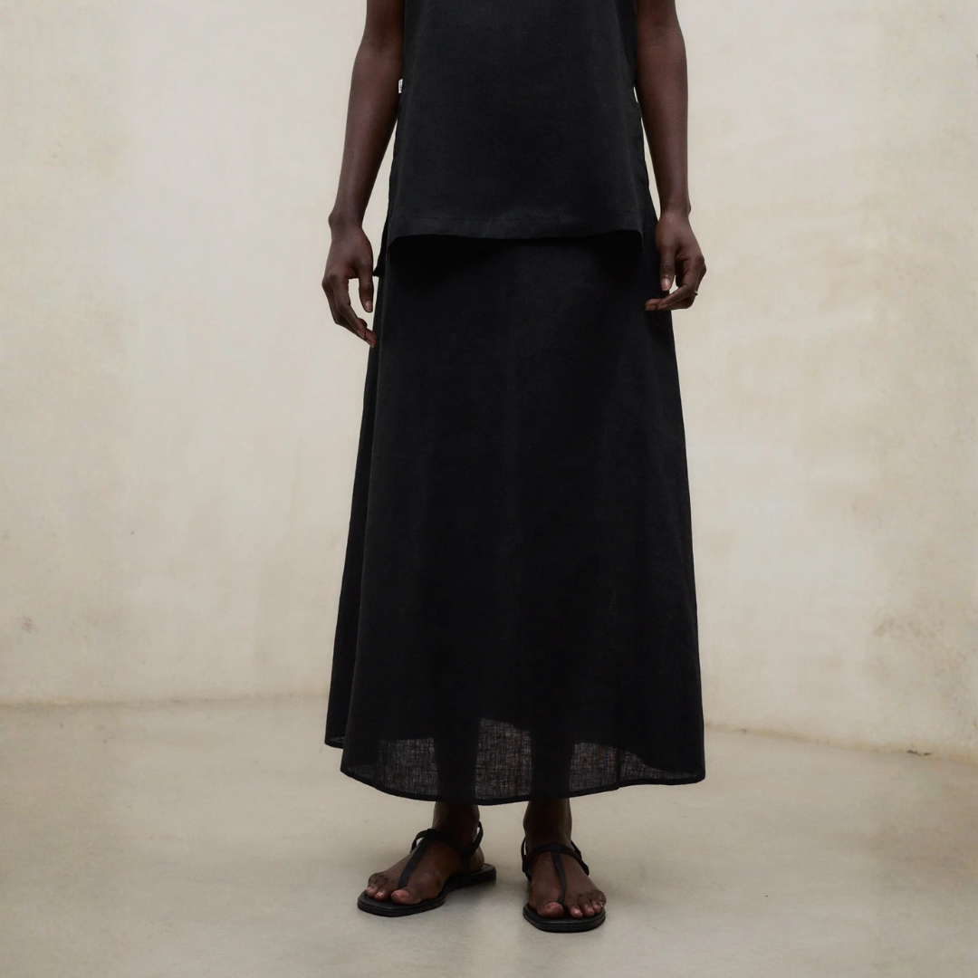 ECOALF || BETH SKIRT WOMAN BLACK