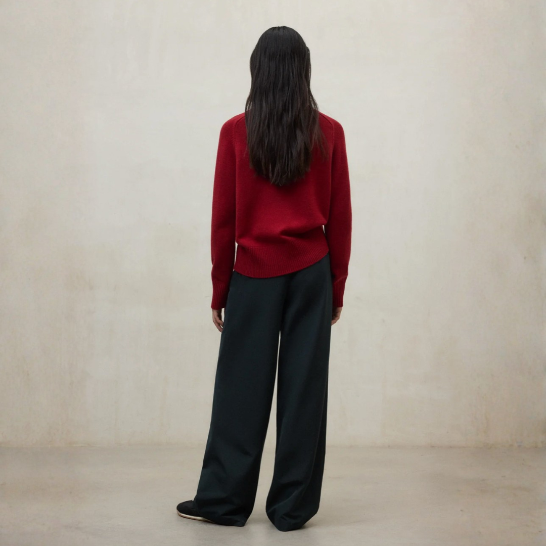 ECOALF || CAQUI KNIT WOMAN CRIMSON RED