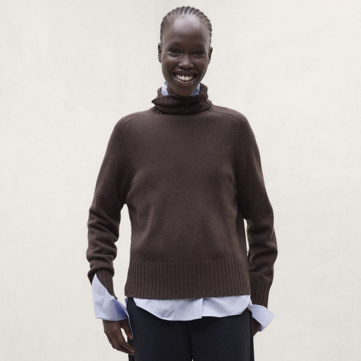 ECOALF || CAQUI KNIT WOMAN DARK CHOCOLATE