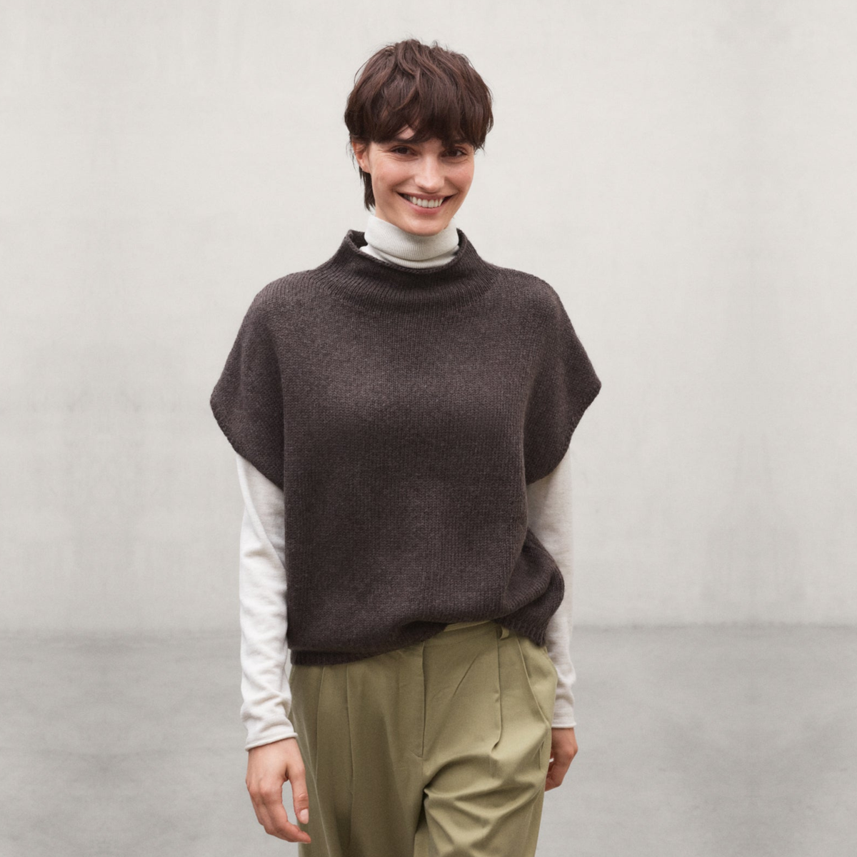 ECOALF || CASTELLY KNIT DARK CHOCOLATE WOMAN