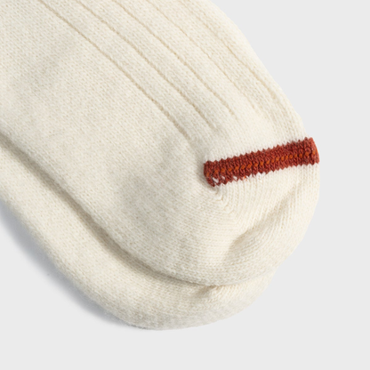 ECOALF || CONTRASTE SOCKS LOW OFF WHITE 001