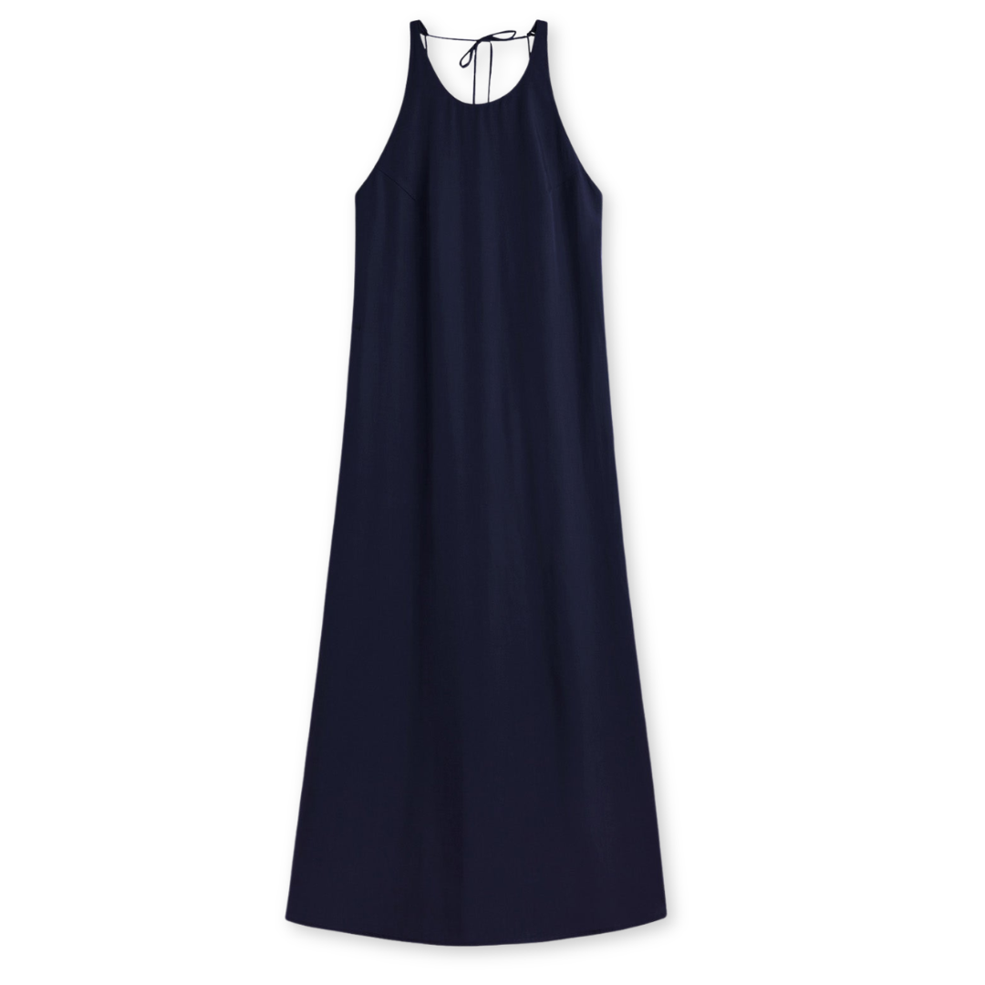 ECOALF || CROME DRESS WOMAN DARK NAVY