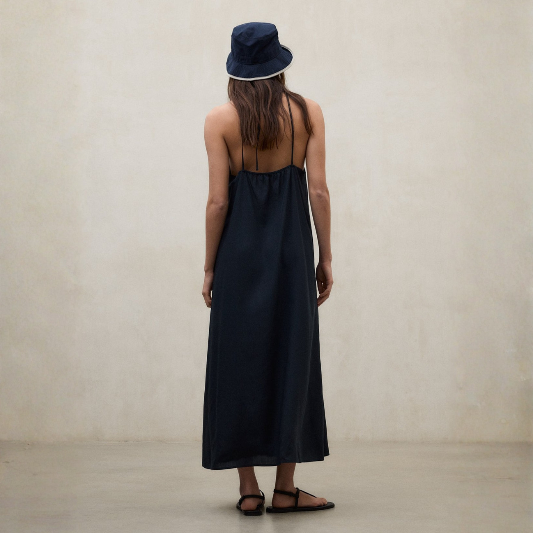 ECOALF || CROME DRESS WOMAN DARK NAVY
