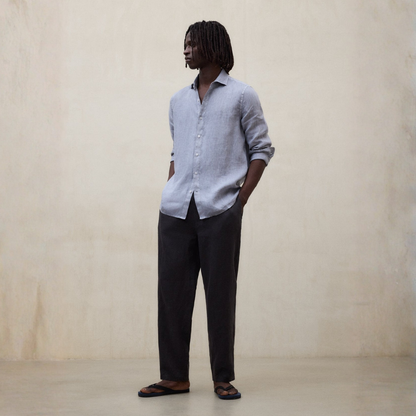 ECOALF || ETHIWIN LINEN PANTS MAN ASPHALT