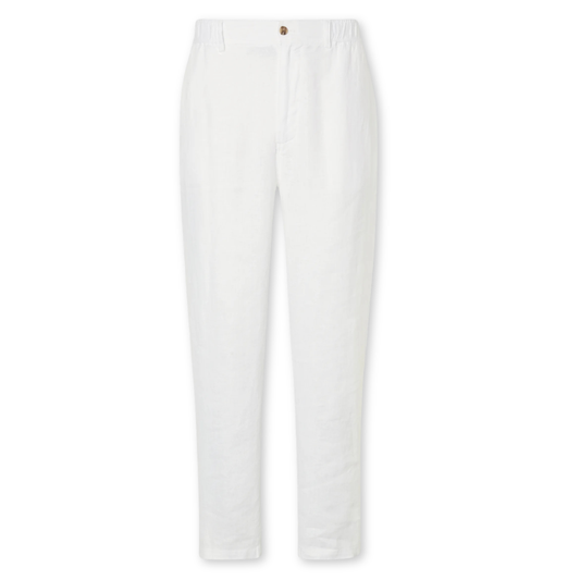 ECOALF || ETHIWIN LINEN PANTS MAN WHITE