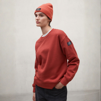 ECOALF || GODOY SWEATSHIRT WOMAN DARK ORANGE