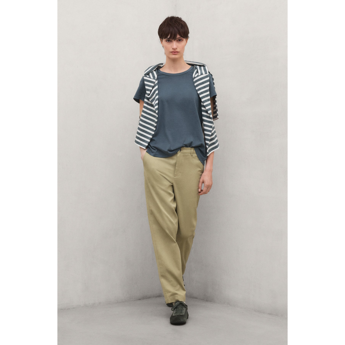 ECOALF || KEILE T-SHIRT WOMAN DARK KHAKI