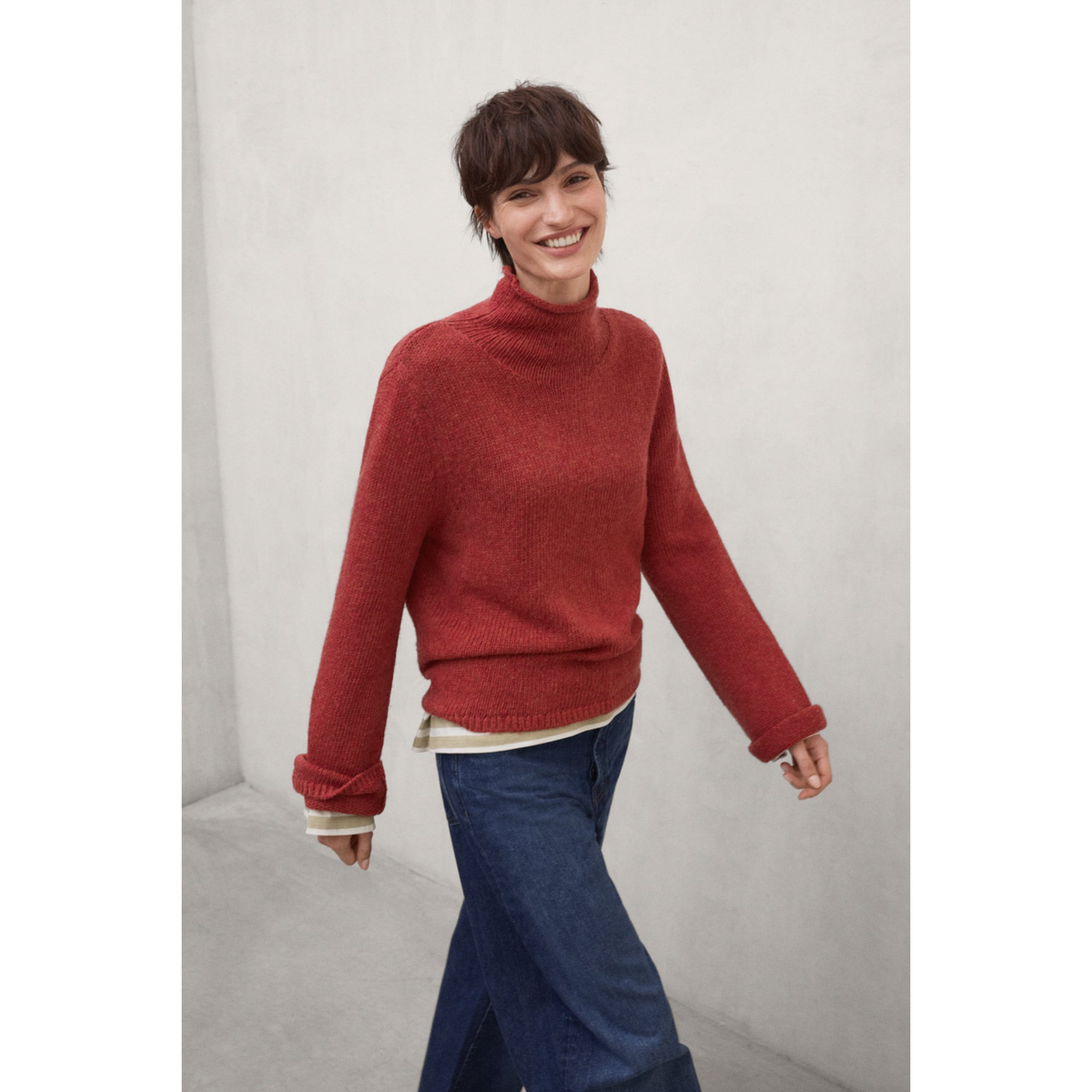 ECOALF || KIRA KNIT DARK ORANGE WOMAN