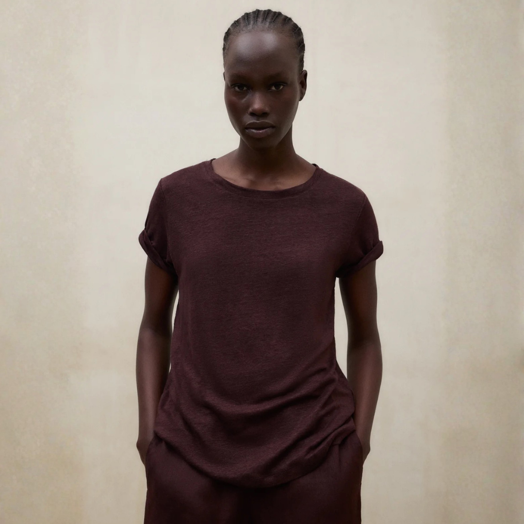 ECOALF || LANE T-SHIRT WOMAN COCOA