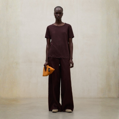 ECOALF || LANE T-SHIRT WOMAN COCOA