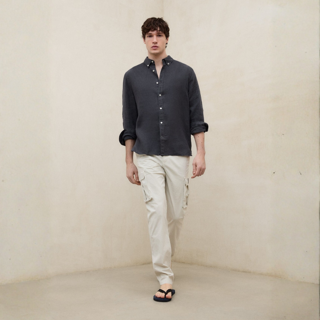 ECOALF || MALIBU SHIRT MAN ASPHALT