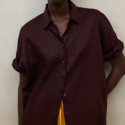ECOALF || MELANIA SHIRT WOMAN COCOA