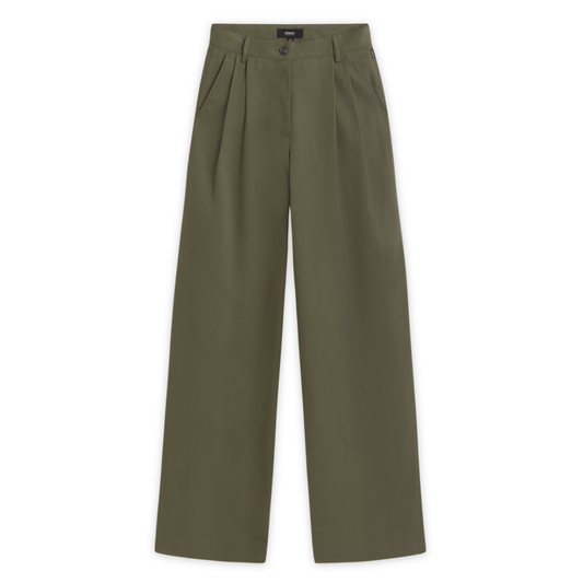 ECOALF || MIEL TEN COT PANTS WOMAN CHARCOAL KHAKI