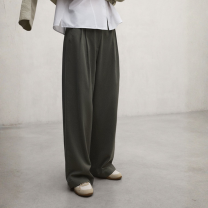 ECOALF || MIEL TEN COT PANTS WOMAN CHARCOAL KHAKI