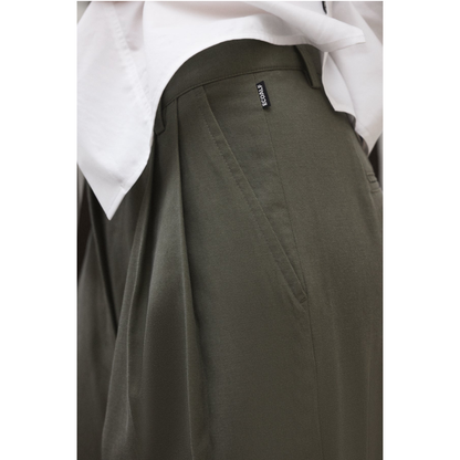 ECOALF || MIEL TEN COT PANTS WOMAN CHARCOAL KHAKI