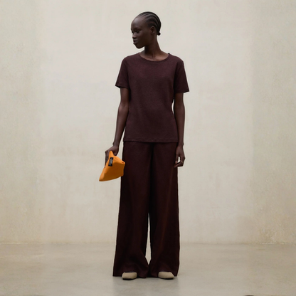 ECOALF || MOSSI PANTS WOMAN COCOA