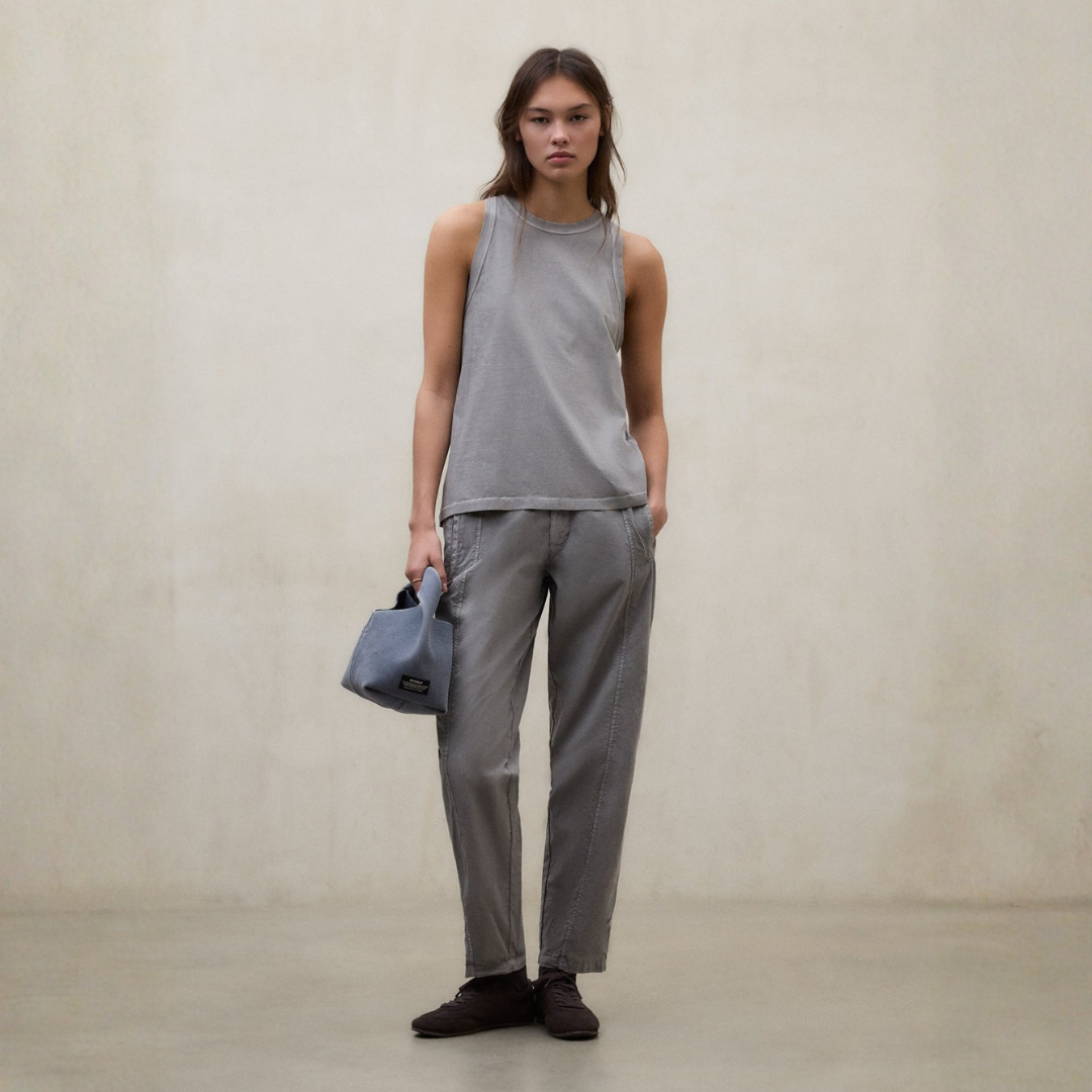ECOALF || RIPOLL PANTS WOMAN CHARCOAL
