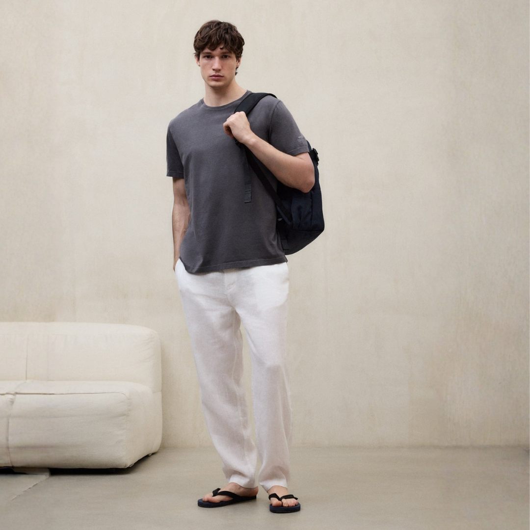 ECOALF || VENT T-SHIRT MAN ASPHALT