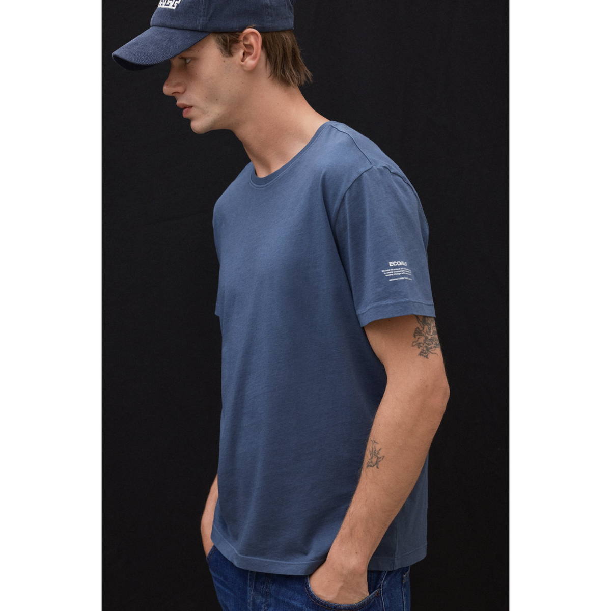 ECOALF || VENT T-SHIRT MAN STEEL BLUE