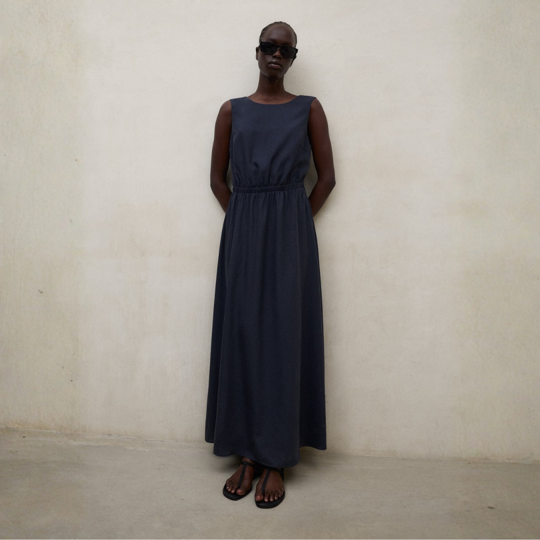 ECOALF || VITTORIA DRESS WOMAN DARK NAVY
