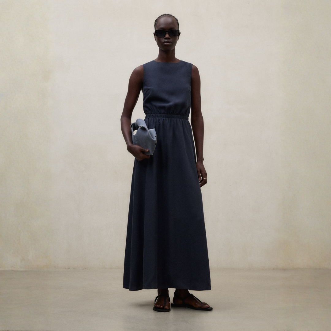 ECOALF || VITTORIA DRESS WOMAN DARK NAVY