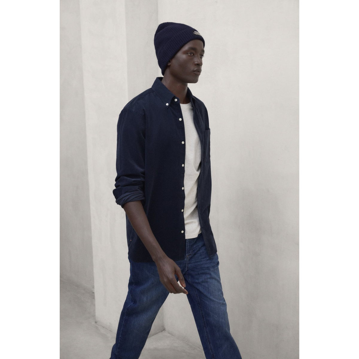 ECOALF || WILLIAM SHIRT MAN STEEL BLUE