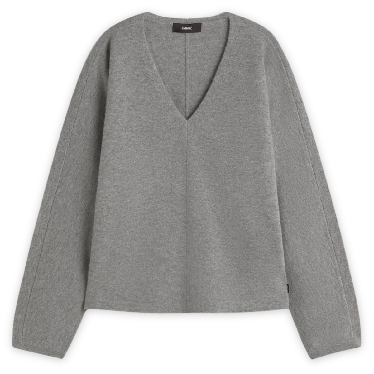 ECOALF || YEBES KNIT WOMAN MEDIUM GREY MELANGE