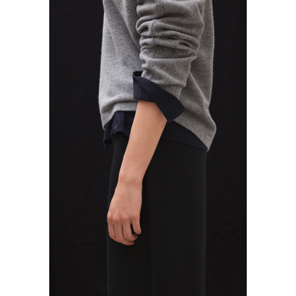 ECOALF || YEBES KNIT WOMAN MEDIUM GREY MELANGE