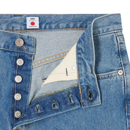 EDWIN || REGULAR STRAIGHT KAIHARA PURE INDIGO OPENEND DENIM BLUE LIGHT
