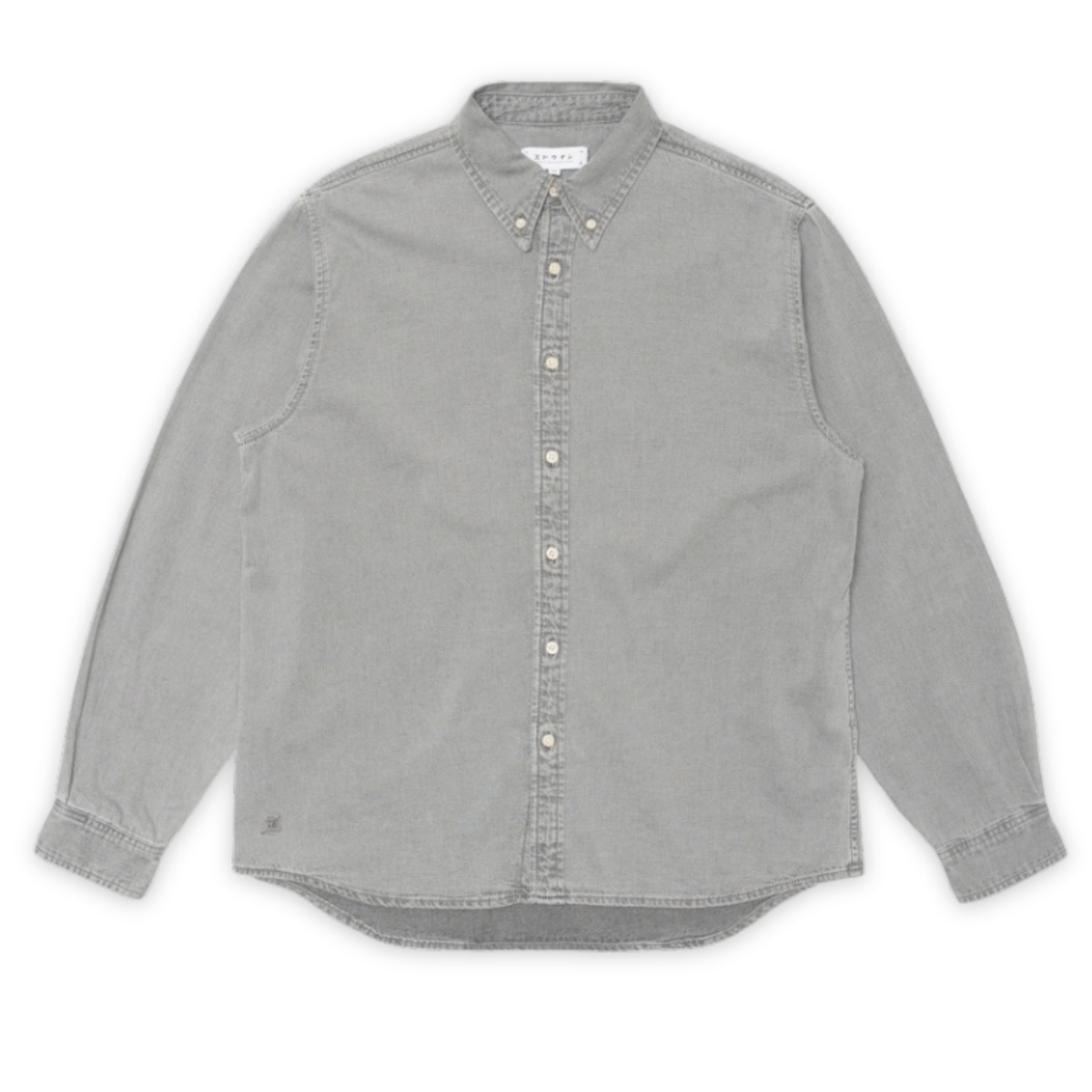 EDWIN || ARLO SHIRT LS BLACK HEAVY BLEACH WASH