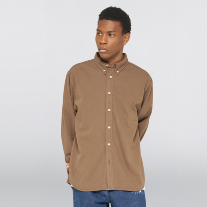 EDWIN || ARLO SHIRT LS RAIN DRUM GARMENT DYED